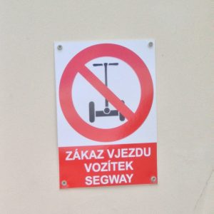 Прага. Сегвей запрещено